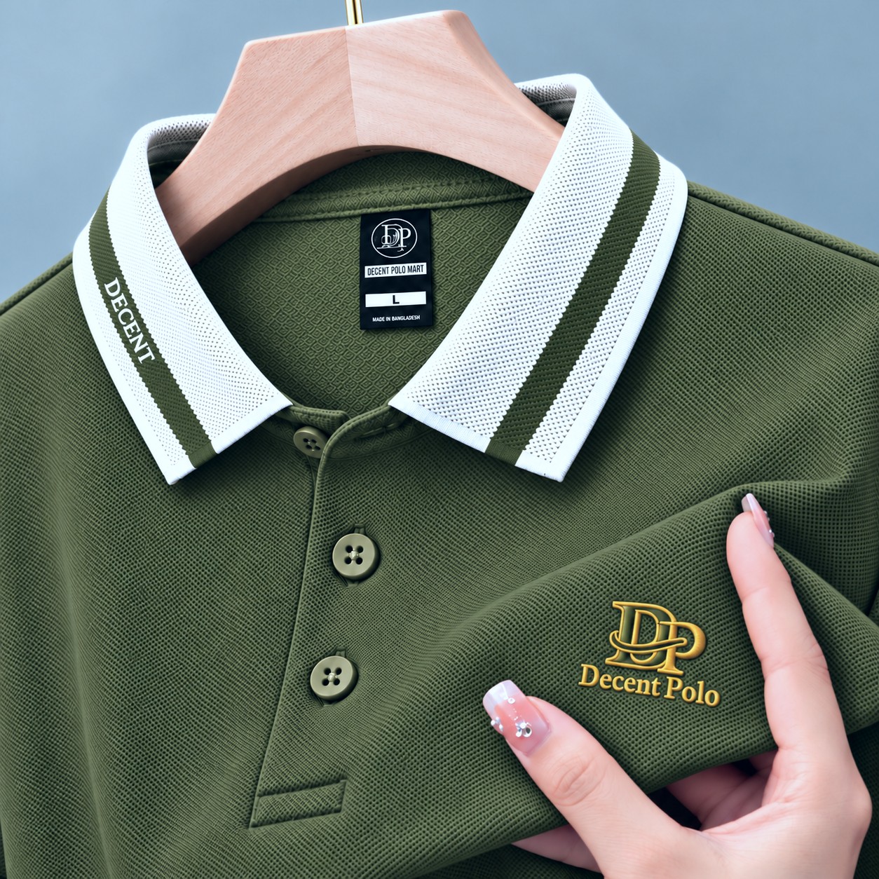 100% PK Cotton Polo T-Shirt [DP-Olive]